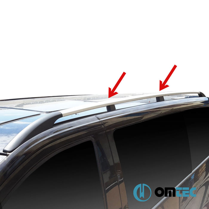 Roof Rails (Solid-Screwing Installation) Silver 2 pcs. Alu. - Jeep Renegade - SUV BU - (2015 - )