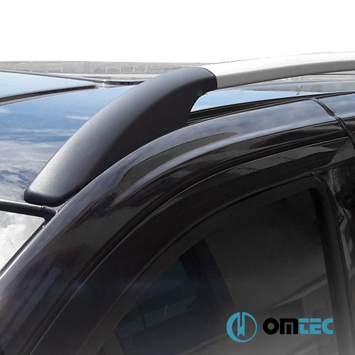 Roof Rails (Solid-Screwing Installation) Silver 2 pcs. Alu. - Jeep Renegade - SUV BU - (2015 - )