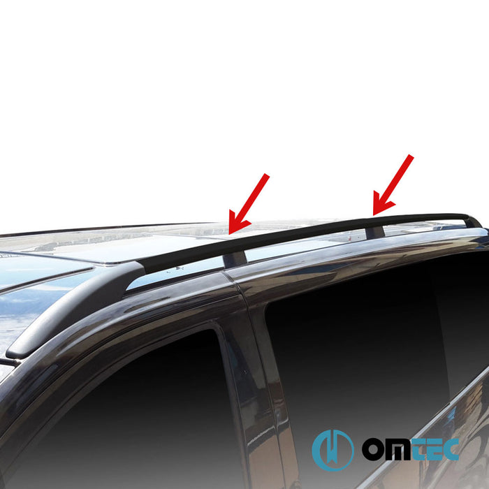 Roof Rails (Solid-Screwing Installation) Black 2 pcs. Alu. - Jeep Renegade - SUV BU - (2015 - )