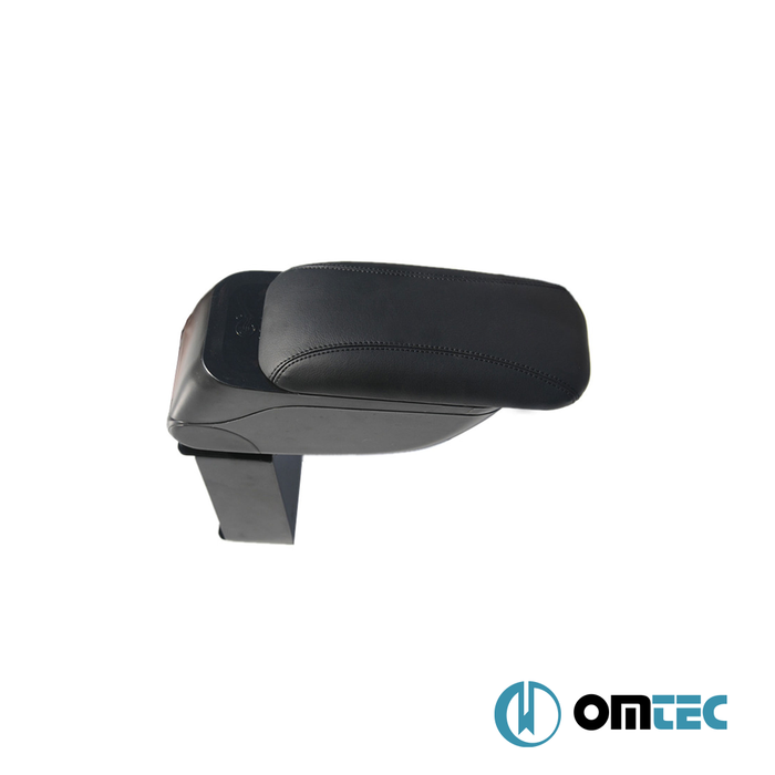 Armrest Box (Leatherette-Metal Bracket-With/Without Console) Black - Dacia Sandero - HB 5D B52 - (2012 - 2020)