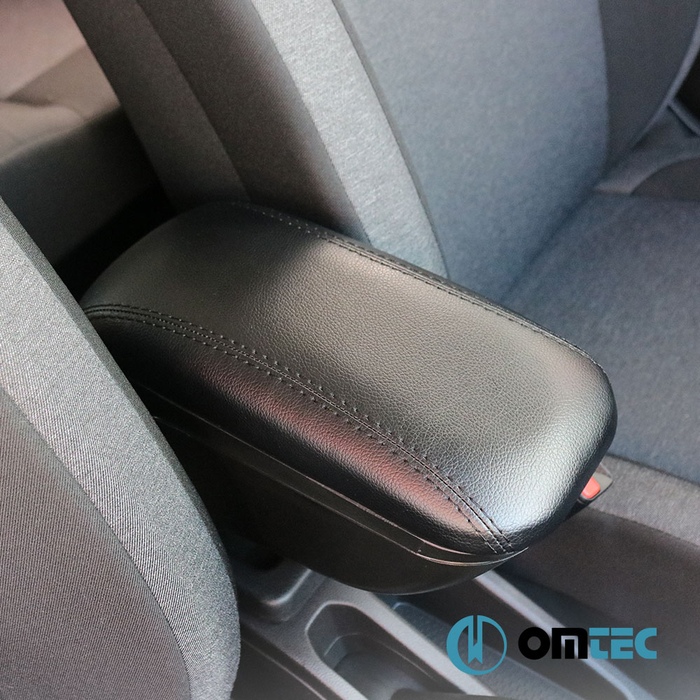 Armrest Box (Leatherette-Metal Bracket-With/Without Console) Black - Dacia Sandero - HB 5D B52 - (2012 - 2020)