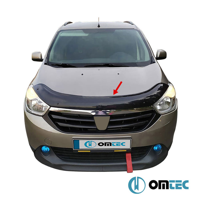 Bonnet Deflector (Black) ABS - Dacia Dokker - MVN M0 - (2012 - 2021)