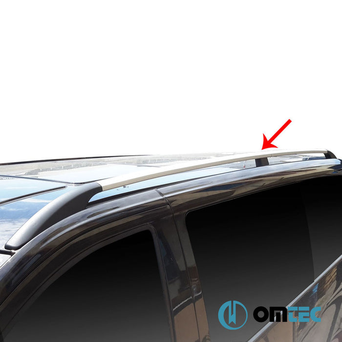 Roof Rails (Solid-Screwing Installation) Silver 2 pcs. Alu. - Dacia Logan Mcv - SW I - (2006 - 2013)