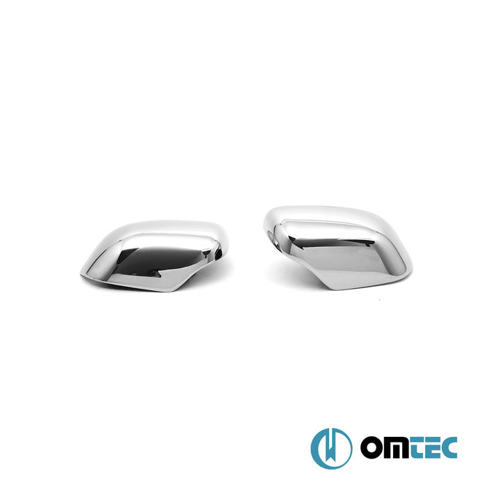 Mirror Cover 2 Pcs. S.Steel (Gloss) - Dacia Duster - SUV HS PRE-FL - (2010 - 2013)