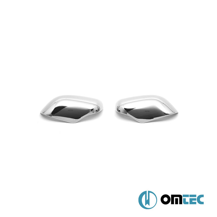 Mirror Cover 2 Pcs. S.Steel (Gloss) - Dacia Duster - SUV HS PRE-FL - (2010 - 2013)