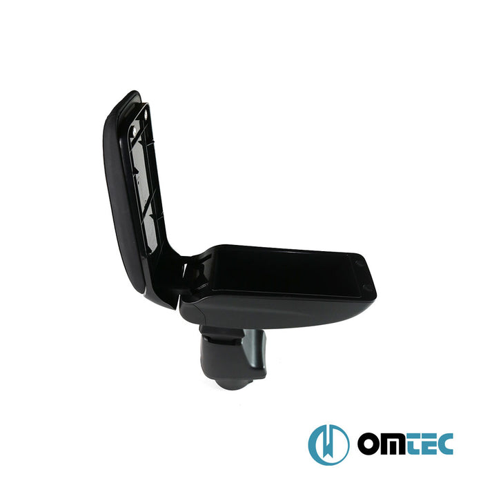 Armrest Box V2 (Leatherette+Sliding+ABS Adapter) Black - Dacia Duster - SUV HS - (2010 - 2018)