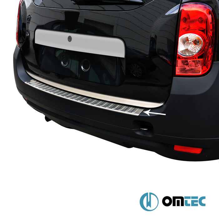 Rear Bumper Sill Cover S.Steel (Brushed) - Dacia Duster - SUV HS - (2010 - 2018)