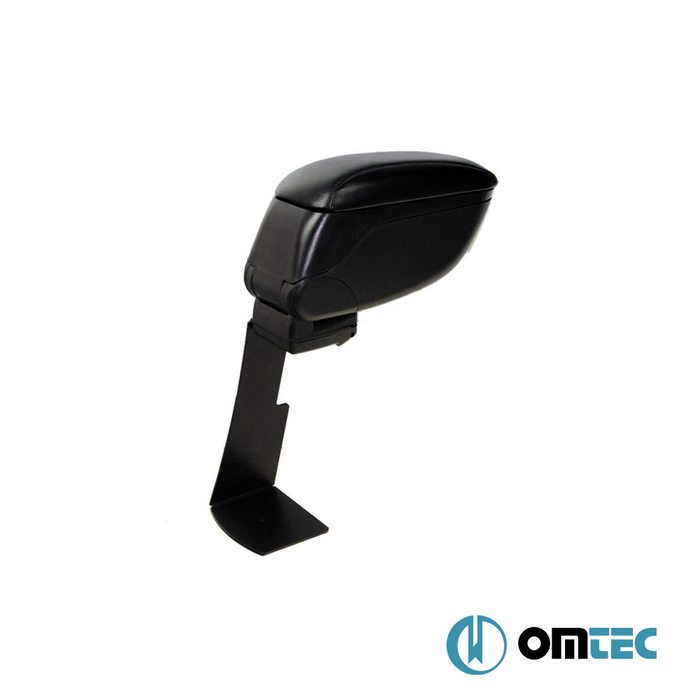 Armrest Box (Leatherette+Sliding+Metal Bracket) Black - Dacia Lodgy - MPV M0 - (2012 - )