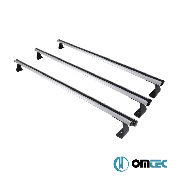 Barres De Toit Transversales Heavy-Duty 3 Pcs. (Gris) Alu. - Dacia Dokker - MVN M0 - (2012 - 2021)