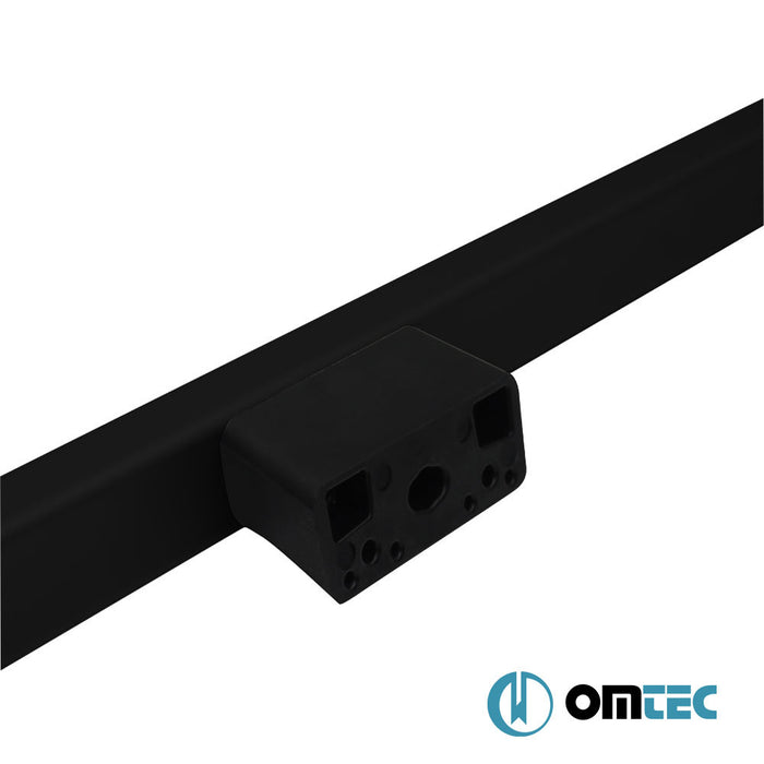 Roof Rails (Solid-Screwing Installation) Black 2 pcs. Alu. - Dacia Dokker - MVN M0 - (2012 - 2021)