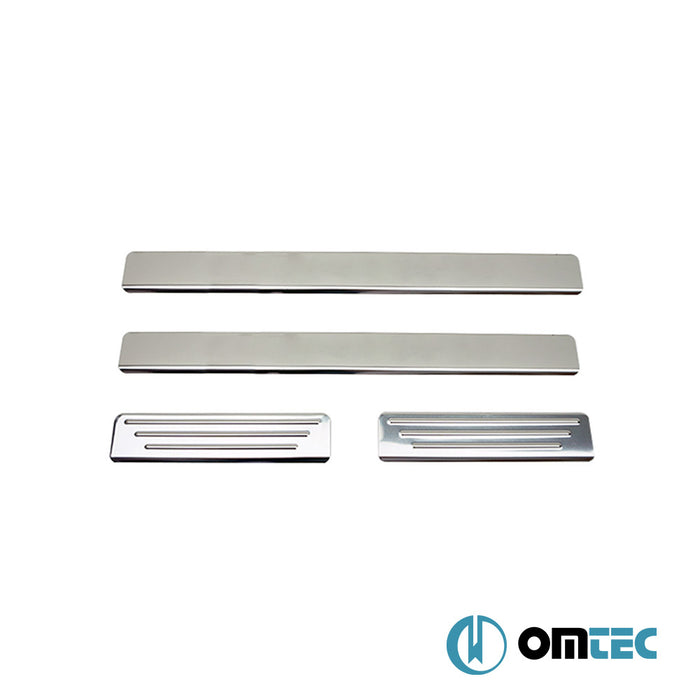 Line Door Sill Cover 4 Pcs. S.Steel (Gloss) - Dacia Oroch - PK - (2016 - )