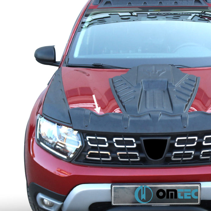 Dragon Paket Kaput Rüzgarlığı (Siyah) ABS 3 Prç. - Dacia Duster - SUV HM - (2018 - )