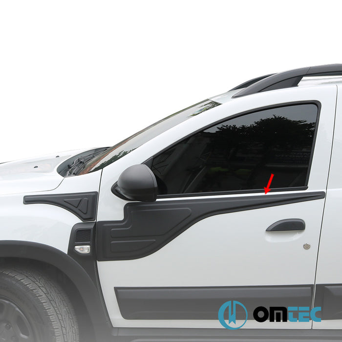 Side Door Cladding 4 Pcs. (Bat Model) - Dacia Duster - SUV HM - (2018 - 2024)