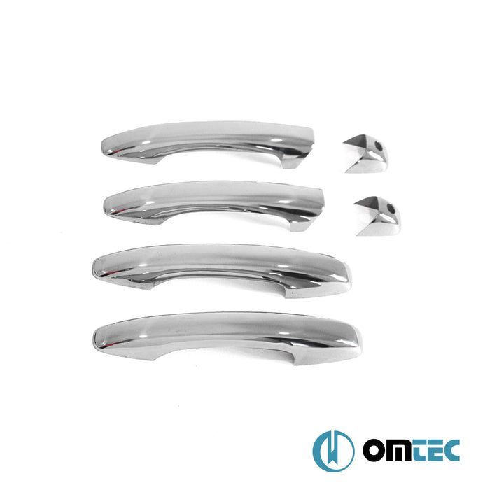 Door Handle Cover 4 Door 5 Pcs. (H1) S.Steel (Gloss) - Dacia Sandero - HB 5D DJF - (2020 - )