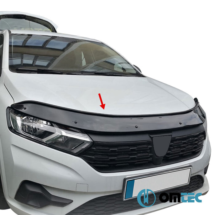 Bonnet Deflector (Black) ABS - Dacia Sandero - HB 5D DJF - (2020 - )