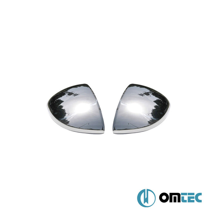 Mirror Cover 2 Pcs. S.Steel (Gloss) - Fiat Grande Punto - HB 5D 199 - (2005 - 2009)