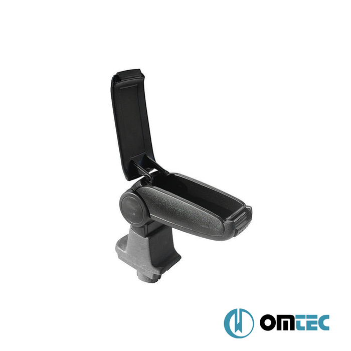 Armrest Box V1 (Leatherette+ABS Adapter) Black - Fiat Grande Punto - HB 3D 199 - (2005 - 2009)