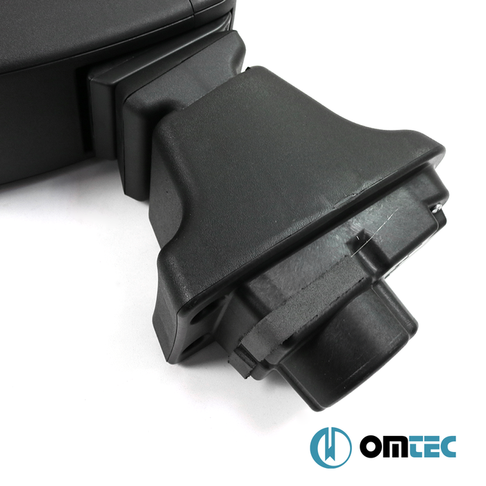 Armrest Box V2 (Leatherette+Sliding+ABS Adapter) Black - Fiat Linea - SD 323 - (2007 - 2018)