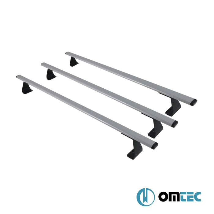 Barres De Toit Transversales Heavy-Duty 3 Pcs. (Gris) Acier - Fiat Doblo - MVN 223 - (2000 - 2010)