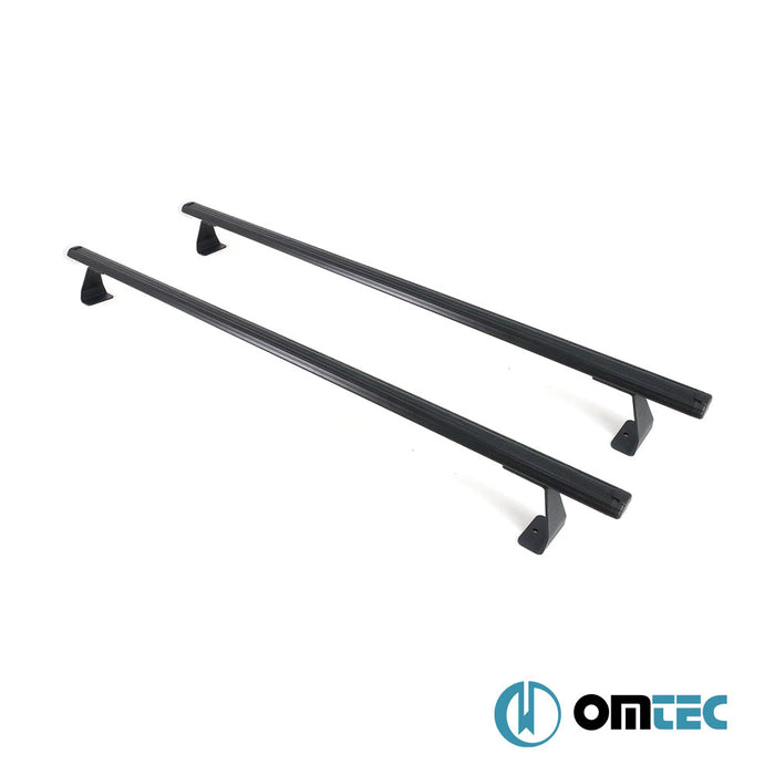 Barres De Toit Transversales Heavy-Duty 2 Pcs. (Noir) Alu. - Fiat Doblo - MVN 223 - (2000 - 2010)