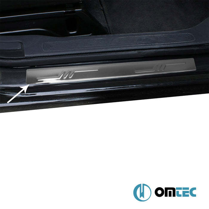 Norm Door Sill Cover 2 Pcs. S.Steel (Gloss) - Citroën C1 - HB 3D P - (2005 - 2014)