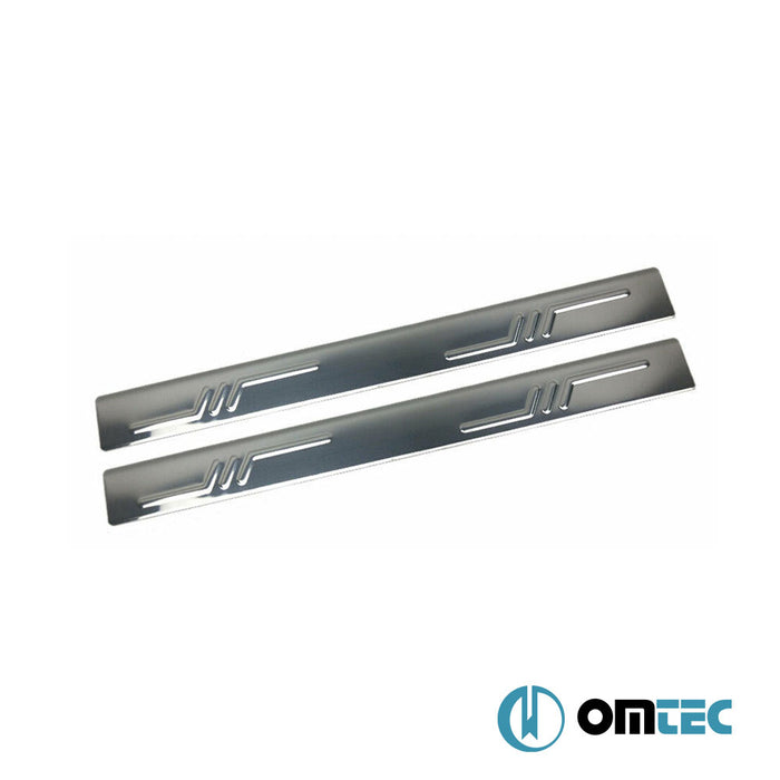 Norm Door Sill Cover 2 Pcs. S.Steel (Gloss) - Citroën C1 - HB 3D P - (2005 - 2014)