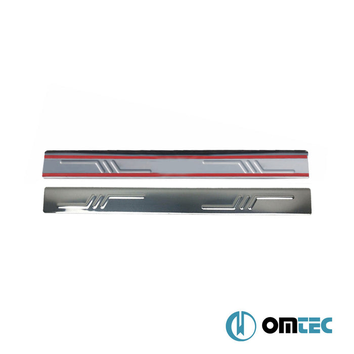 Norm Door Sill Cover 2 Pcs. S.Steel (Gloss) - Citroën C1 - HB 3D P - (2005 - 2014)