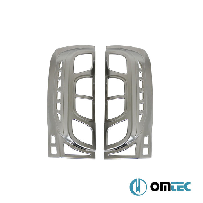 Feu de stop - Contours chromé en ABS (Satiné) - 2 pièces - Fiat Fiorino - MVN 225 - (2008 - )