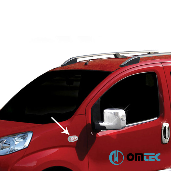 Clignotant latéral - Contours chromé en ABS (Satiné) - 2 pièces - Ford Tourneo Connect - MVN V408 PRE-FL - (2014 - 2019)