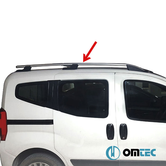 Barres De Toit Longitudinales (Sport) Gris 2 pcs. Alu. - Fiat Fiorino - MVN 225 - (2008 - )