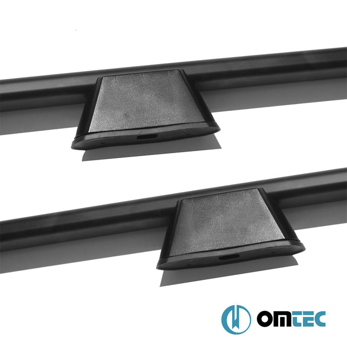 Roof Rails (Elegance) Black 2 pcs. Alu. (L1) - Fiat Scudo - VAN G29 - (2007 - 2022)