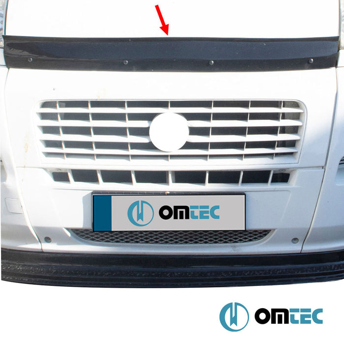 Bonnet Deflector (Black) ABS - Citroën Relay - VAN X250 PRE-FL - (2006 - 2014)