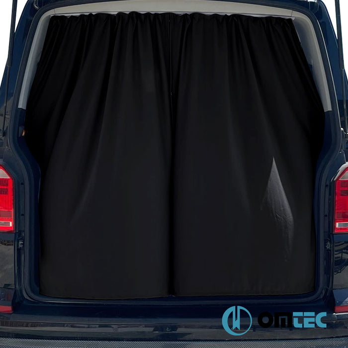 Railed Curtain (Black - Double Layer) Cab Divider - Fiat Ducato - VAN X250 - (2006 - )