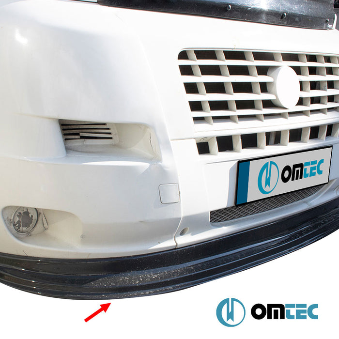 Front Splitter (Black) ABS - Citroën Jumper - VAN X250 PRE-FL - (2006 - 2014)