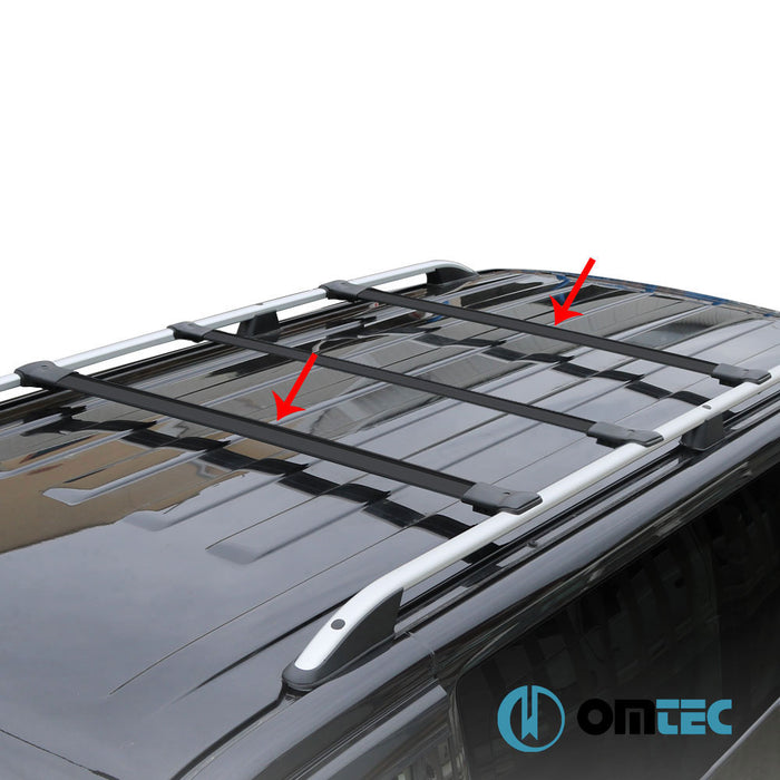 Roof Bar (Elegance) Black 3 Pcs. Alu. (F=R) - Citroën Jumper - VAN X250 - (2006 - )