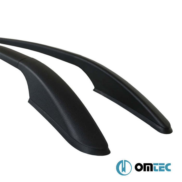 Roof Rails (Solid V2-Stick On) Black 2 pcs. Alu. - Volvo V40 Cross Country - HB 5D I - (2012 - 2019)