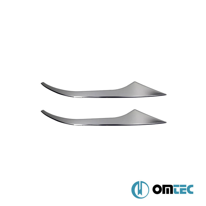 Headlight Sill 2 Pcs. S.Steel (Gloss) - Fiat Egea - HB 5D 356 - (2015 - )