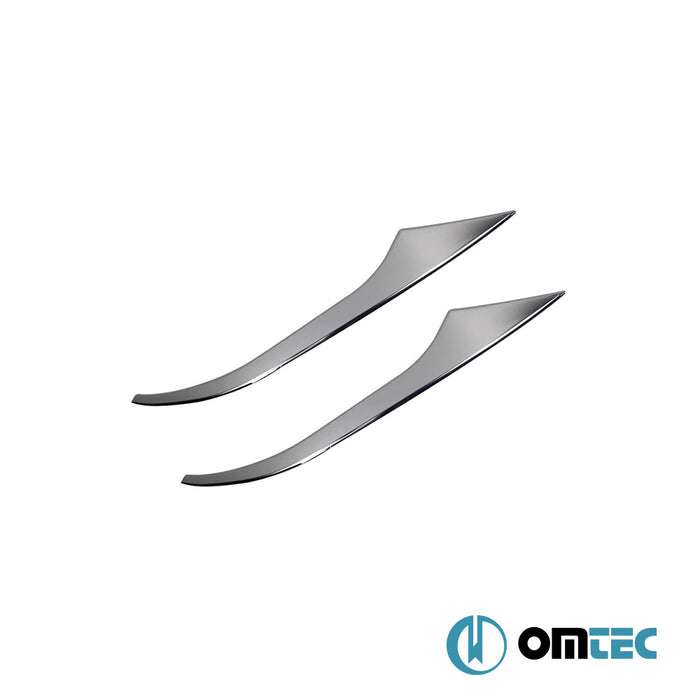 Headlight Sill 2 Pcs. S.Steel (Gloss) - Fiat Egea - HB 5D 356 - (2015 - )