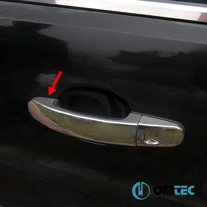 Door Handle Cover 4 Door 8 Pcs. (H1) S.Steel (Gloss) - Ford Focus - SD II - (2005 - 2011)