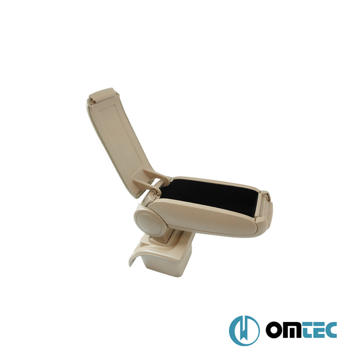 Armrest Box V1 (Leatherette+Vacuum Adapter) Beige - Ford Focus - HB 3D II - (2005 - 2011)