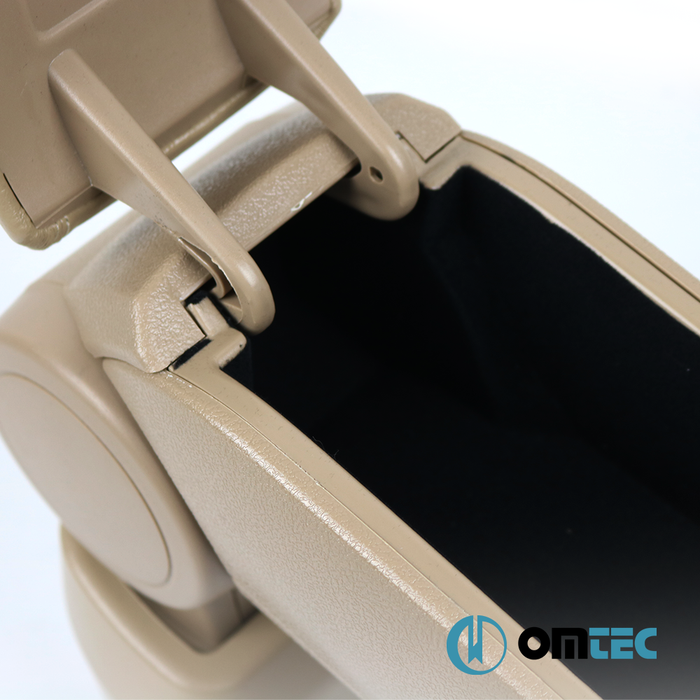 Armrest Box V1 (Leatherette+Vacuum Adapter) Beige - Ford Focus - HB 3D II - (2005 - 2011)