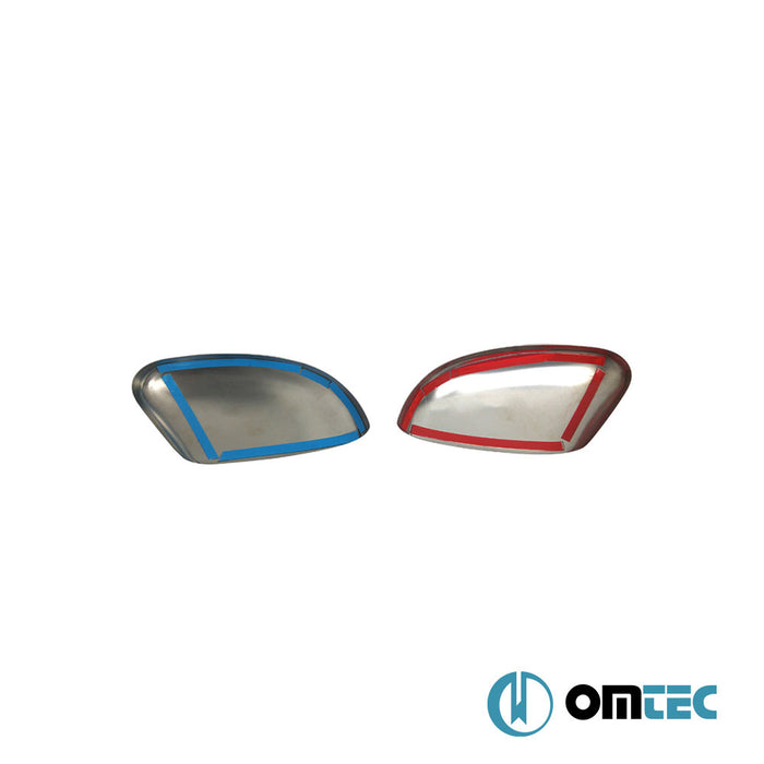 Mirror Cover 2 Pcs. S.Steel (Gloss) - Ford Focus - HB 5D III - (2011 - 2018)