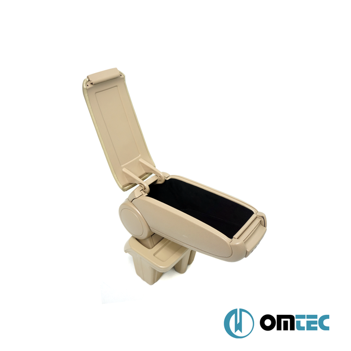 Armrest Box V1 (Leatherette+ABS Adapter+USB) Beige - Ford Focus - SD III FL - (2015 - 2018)