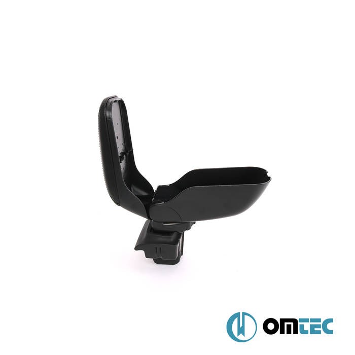 Armrest Box (Leatherette+Sliding+ABS Adapter) Black - Ford Focus - HB 5D III PRE-FL - (2011 - 2015)