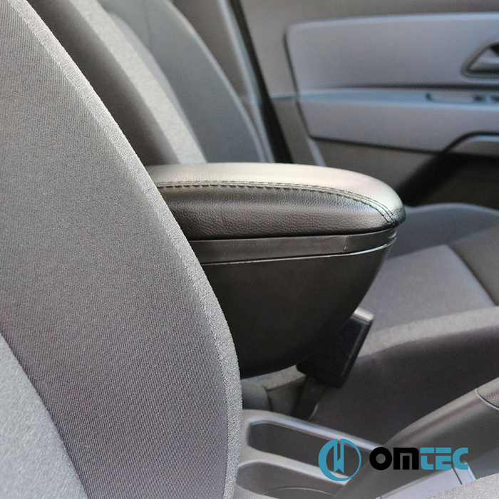 Armrest Box (Leatherette+Sliding+ABS Adapter) Black - Ford Focus - SD III PRE-FL - (2011 - 2015)