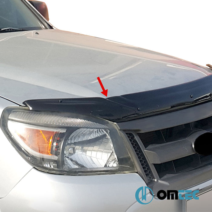 Bonnet Deflector (Black) ABS - Ford Ranger - PK PJ/PK FL - (2009 - 2011)