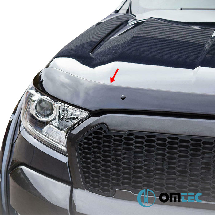 Kaput Rüzgarlığı (Siyah) ABS - Ford Ranger - PK T6 FL/FL II - (2015 - 2022)