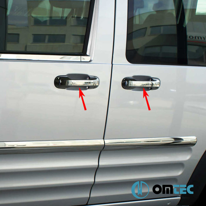 Door Handle Cover 3 Door S.Steel (Gloss) - Ford Transit Connect - MVN P65 - (2002 - 2014)