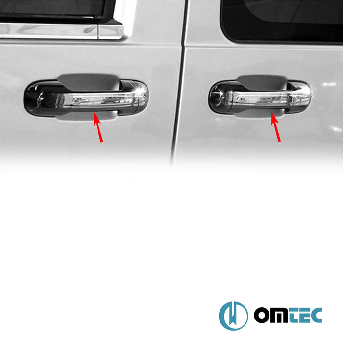 Door Handle Cover 3 Door S.Steel (Gloss) - Ford Transit Connect - MVN P65 - (2002 - 2014)