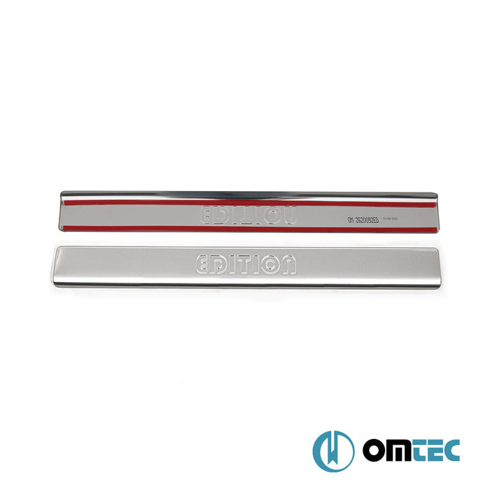 Edition Door Sill Cover 2 Pcs. S.Steel (Gloss) - Peugeot 207 - HB 5D I - (2006 - 2012)